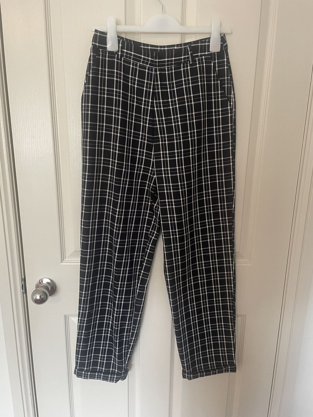 Other Black and white plaid trousers Size 27" / US 4 / IT 40 - 1 Thumbnail