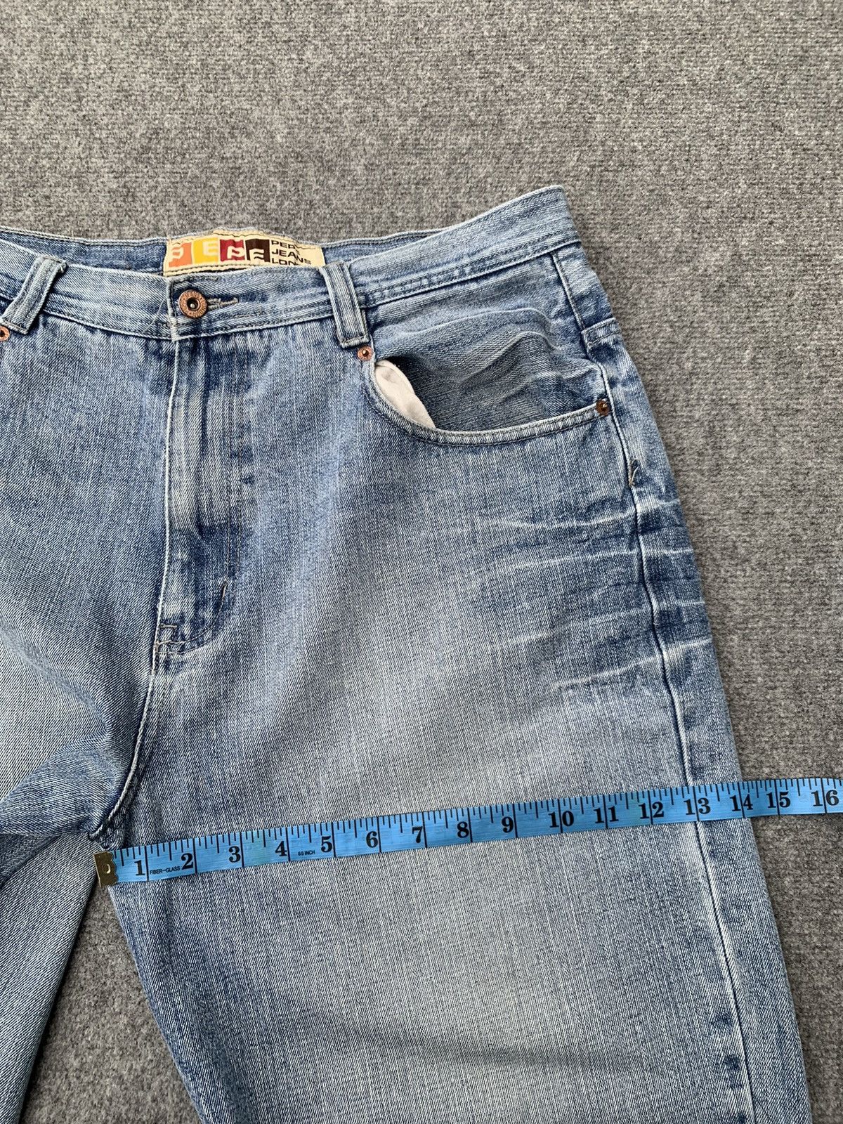 Pepe Jeans Y2K Pepe Jeans London Light Wash Baggy Fit Denim Jeans Size US 36 / EU 52 - 10 Thumbnail
