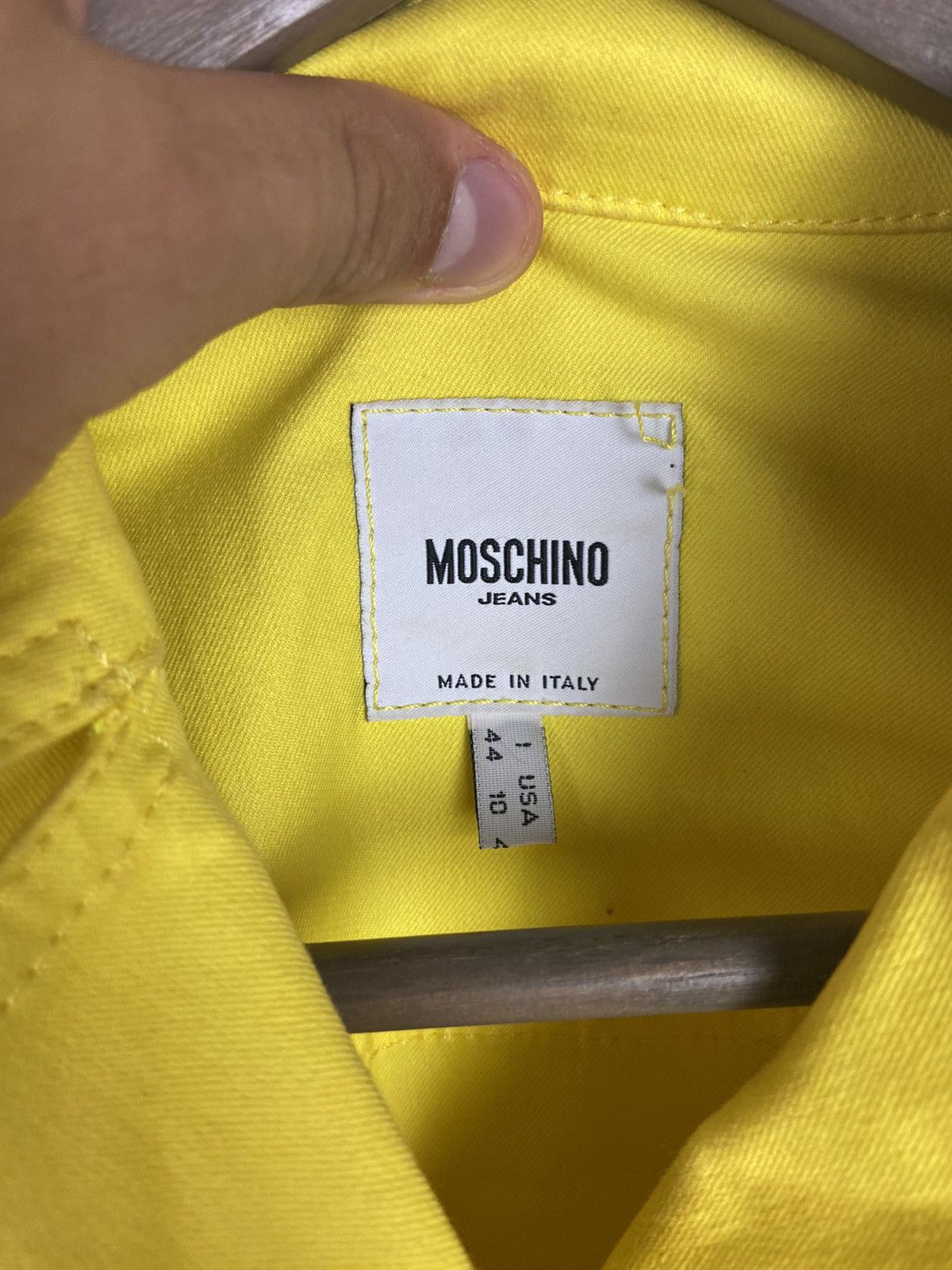 Designer × Moschino Vintage Moschino Jeans Donna Denim Womens Luxury Jacket Size L / US 10 / IT 46 - 9 Thumbnail