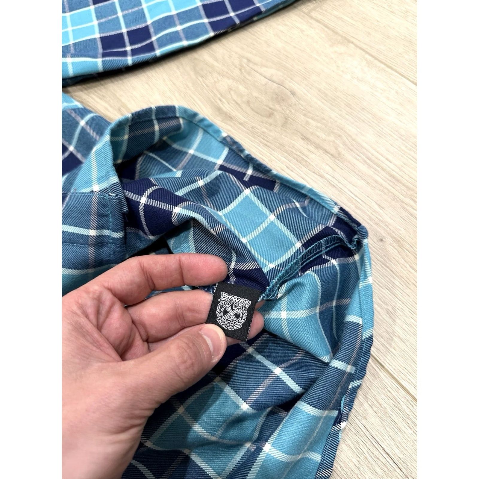 Vintage Dixxon Flannel Company Shirt Womens Large Blue Plaid Button Down Flannel Size L / US 10 / IT 46 - 6 Thumbnail