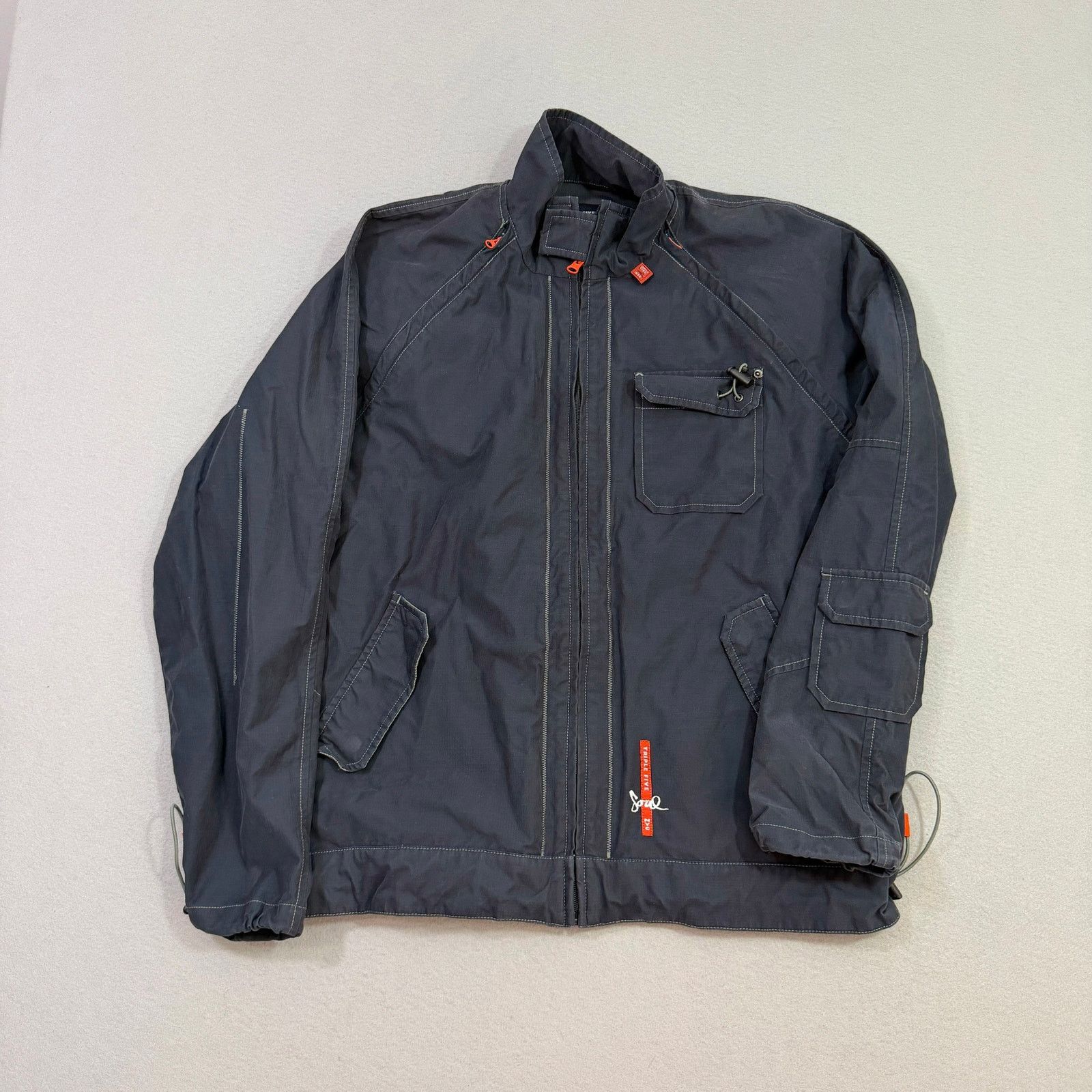 Vintage Vintage Triple Five Soul Jacket Mens Extra Large Navy Bomber Size US XL / EU 56 / 4 - 1 Thumbnail
