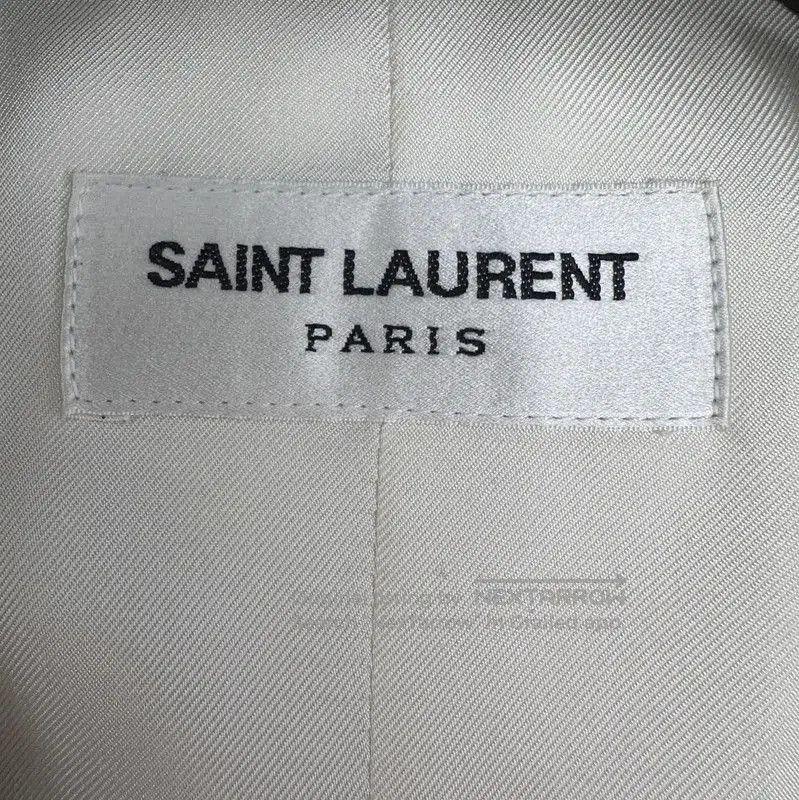 Yves Saint Laurent YSL Cream Double-Breasted Women's Jacket . Size M / US 6-8 / IT 42-44 - 4 Thumbnail
