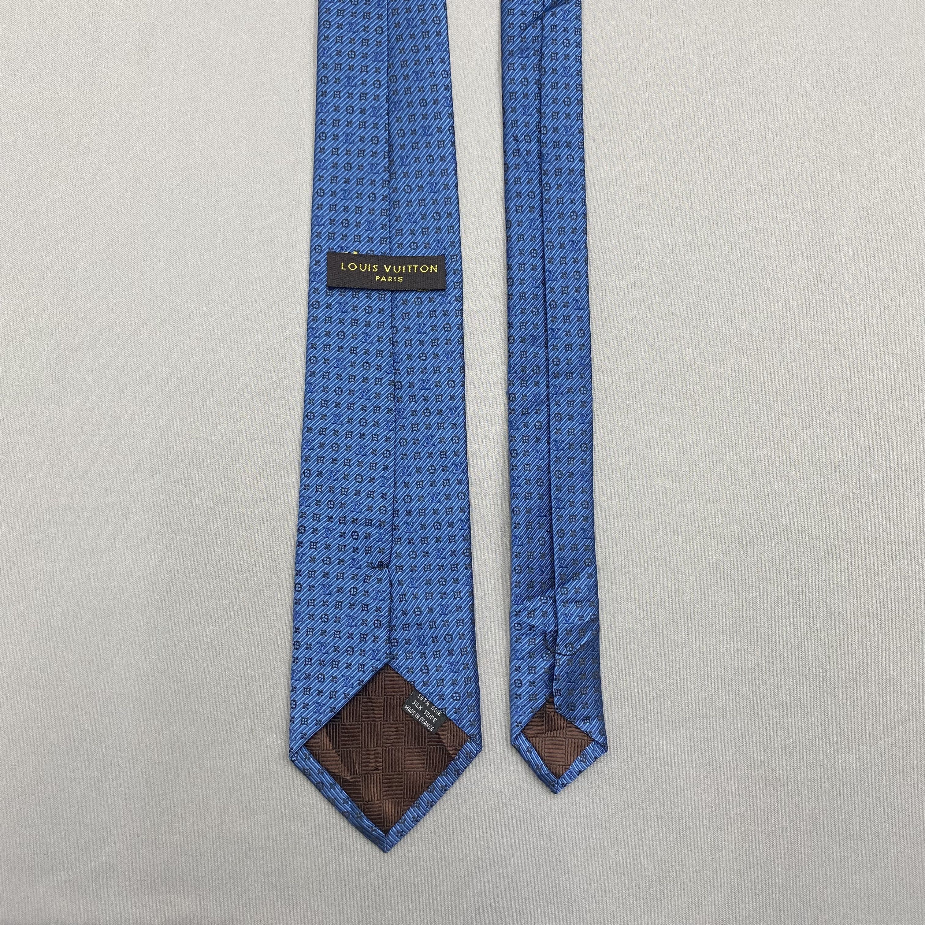 Japanese Brand Vintage Louis Vuitton SILK Necktie Cravate Pure Silk Size ONE SIZE - 6 Thumbnail