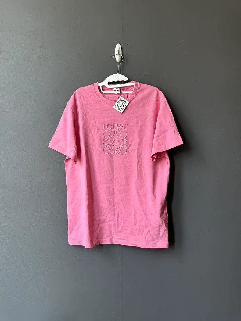 Loewe LOEWE Pink embroidered large logo short sleeves Size M / US 6-8 / IT 42-44 - 1 Thumbnail