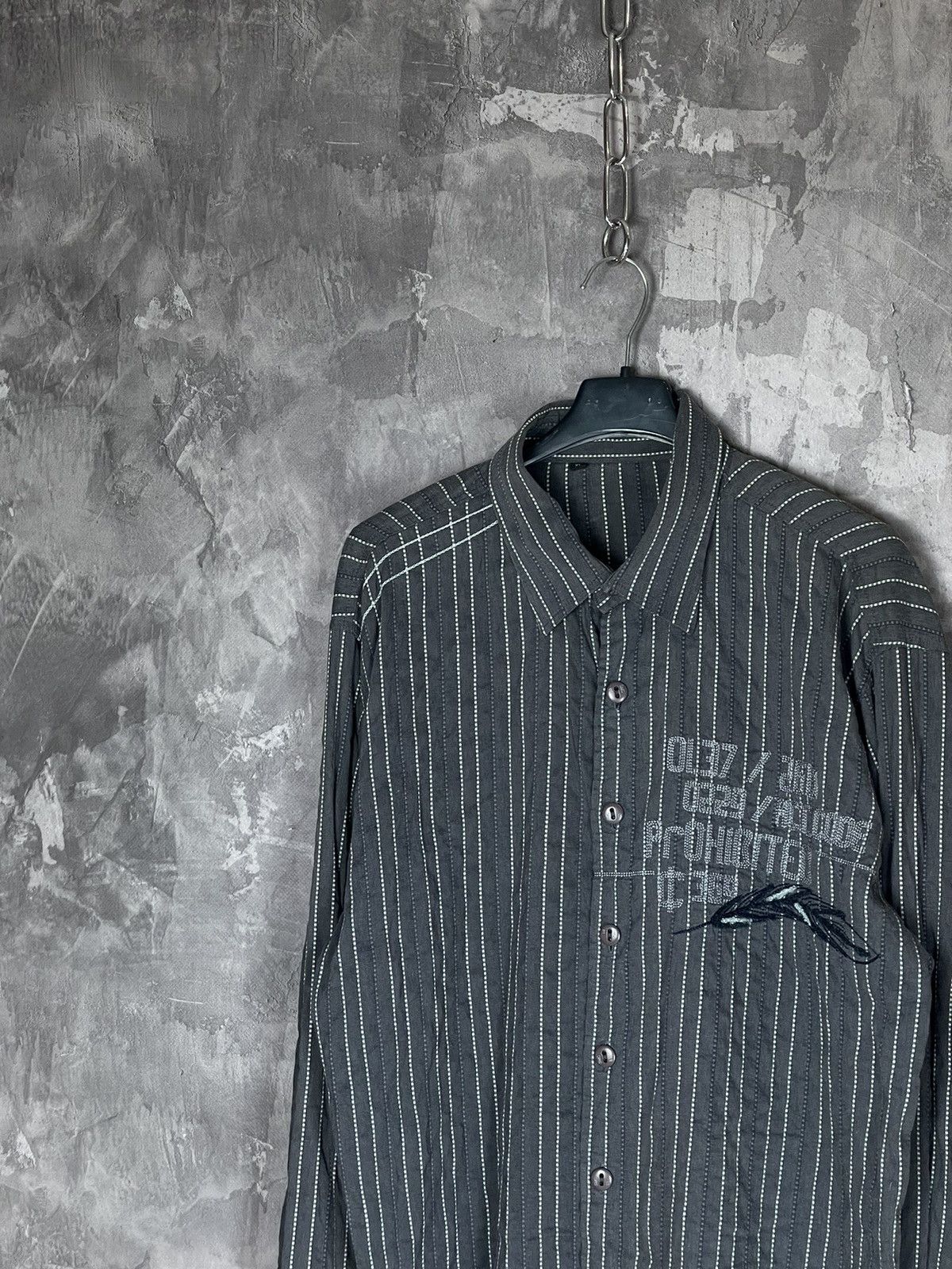 Diesel × Vintage Vintage Y2K Diesel logo Japanese Shirt button up Size US XL / EU 56 / 4 - 9 Thumbnail