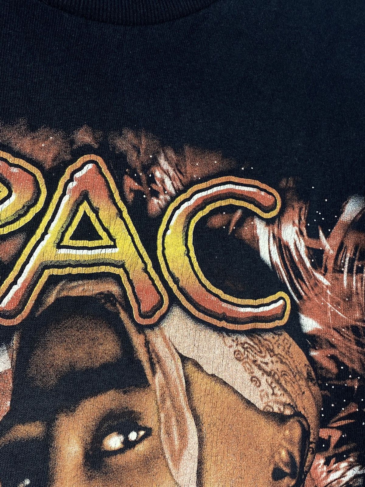 Rap Tees × Vintage 2Pac Vintage Graphic Print T-shirt Size US S / EU 44-46 / 1 - 8 Thumbnail