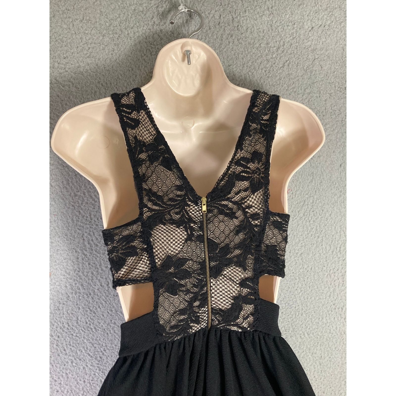 Other Papaya Black Lace Asymmetrical Hem Mini Dress M Size M / US 6-8 / IT 42-44 - 10 Thumbnail