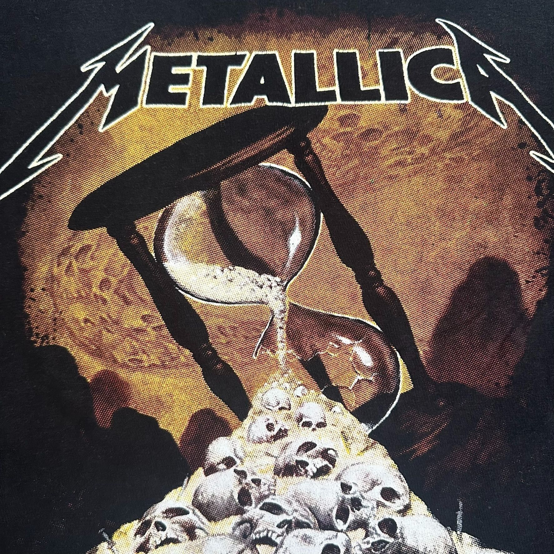 Metallica Vintage 90s Metallica Band T-Shirt Skull Hourglass Metal Tee Size US L / EU 52-54 / 3 - 3 Thumbnail