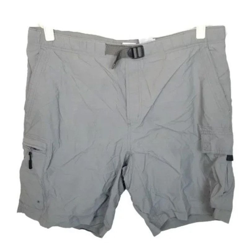 Columbia Columbia Mens Gray Nylon Hiking Cargo Shorts Sz L Gorpcore Size US 38 / EU 54 - 1 Thumbnail