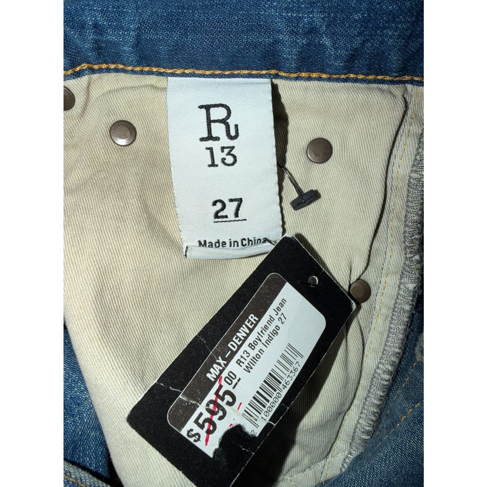 R13 R13 NWT Alice Straight Jeans Size 30" / US 8 / IT 44 - 3 Thumbnail