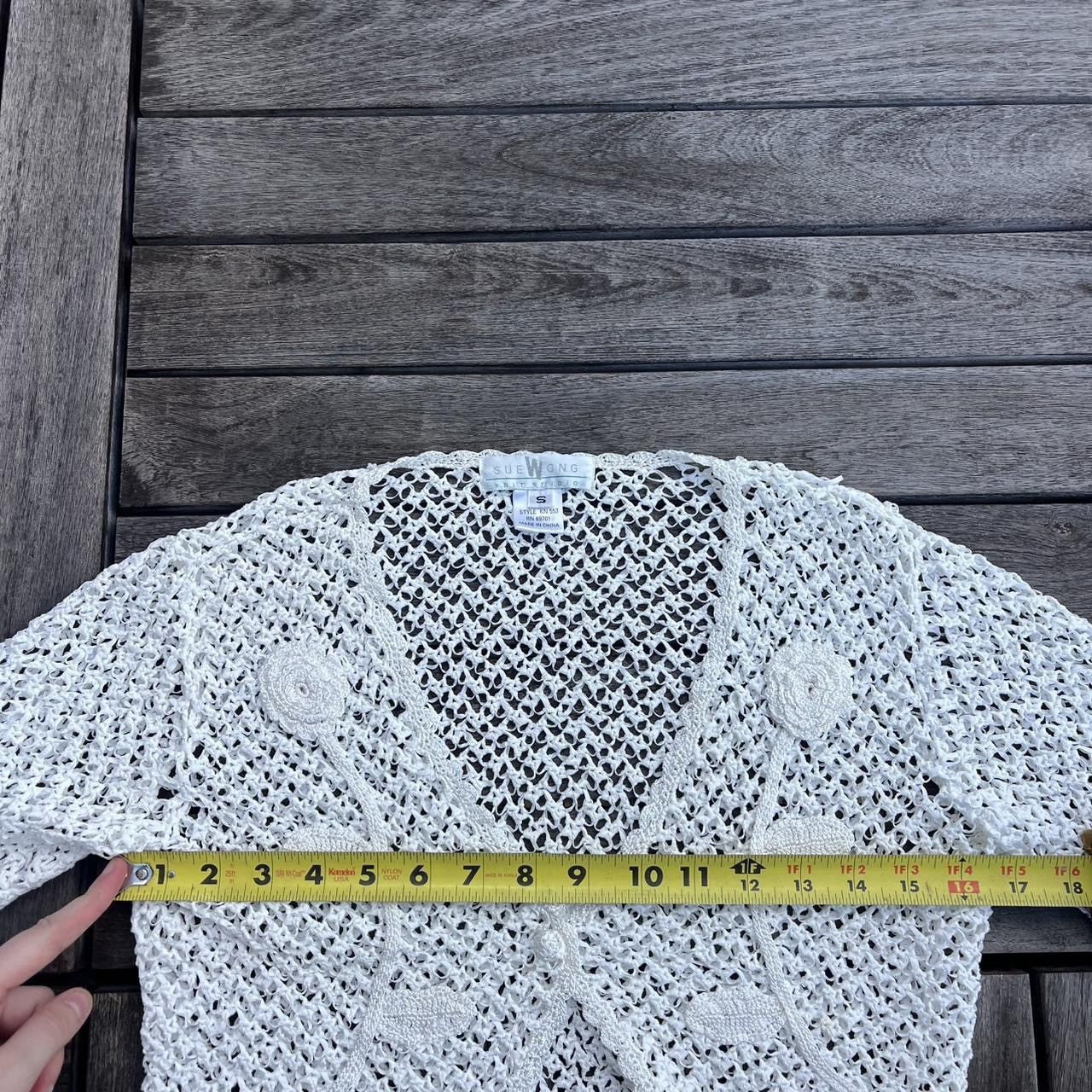 Other Vintage Sue Wong Knit Studio Cardigan with Floral Embroidery Size S / US 4 / IT 40 - 5 Thumbnail