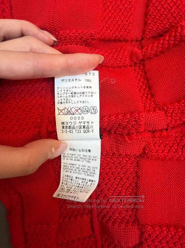 Yohji Yamamoto Yohji Yamamoto Red Plaid Pleated Knit Cardigan shirt Size XS / US 0-2 / IT 36-38 - 5 Thumbnail