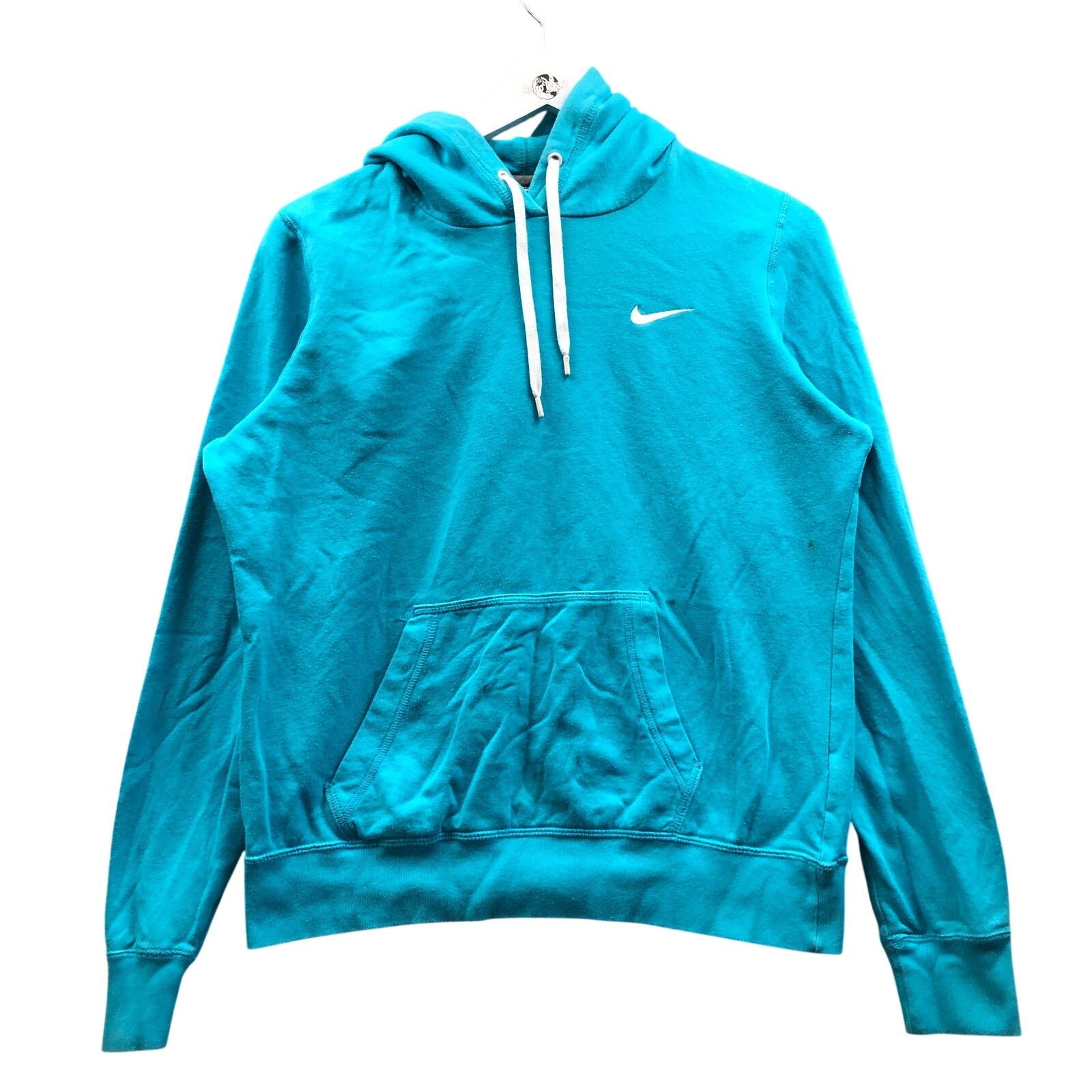 Nike Nike Solo Swoosh Fleece Hoodie Sweatshirt Womens Large Aqua Size L / US 10 / IT 46 - 1 Thumbnail