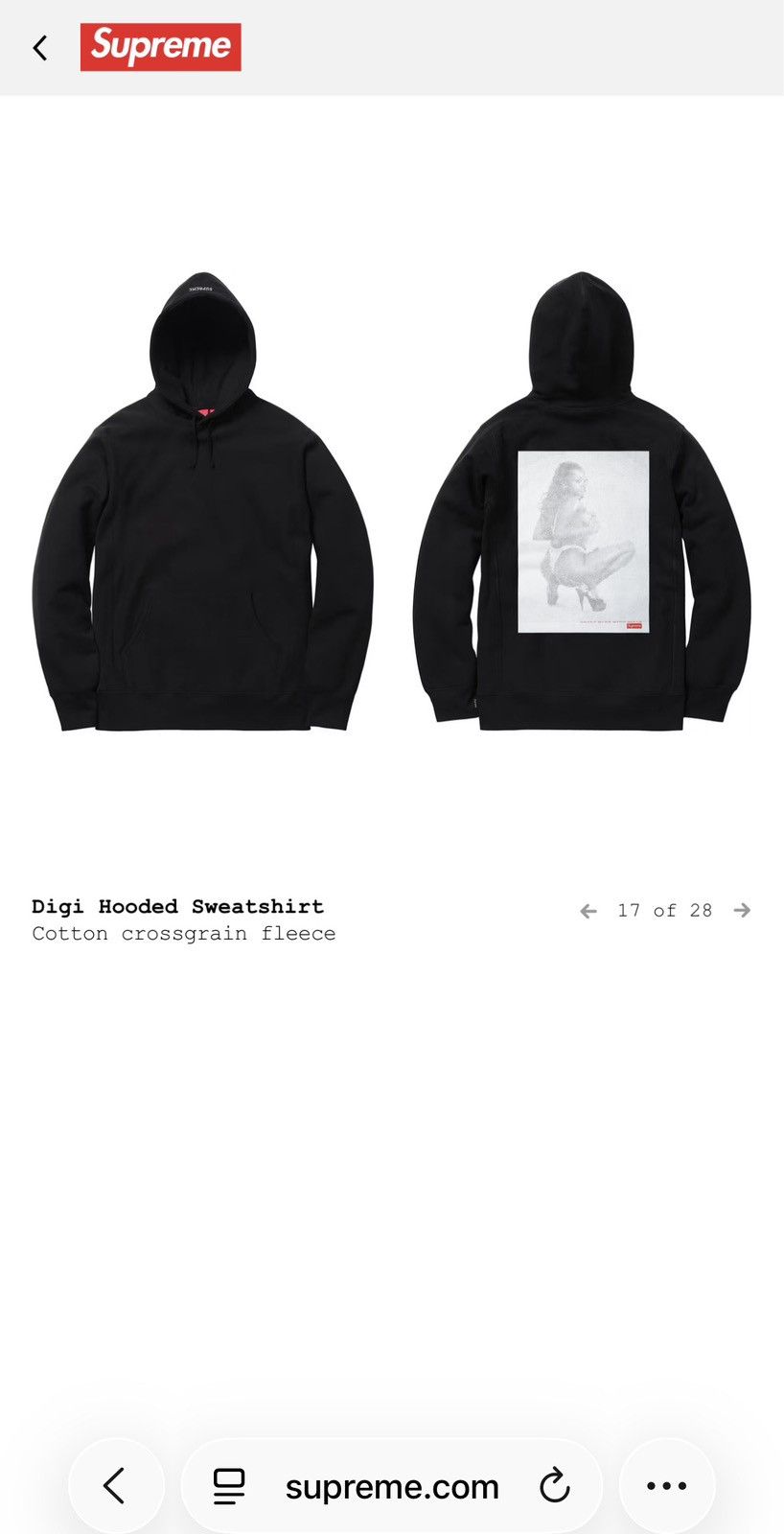 Supreme SS17 Supreme Digi Hoodie Size US M / EU 48-50 / 2 - 1 Thumbnail