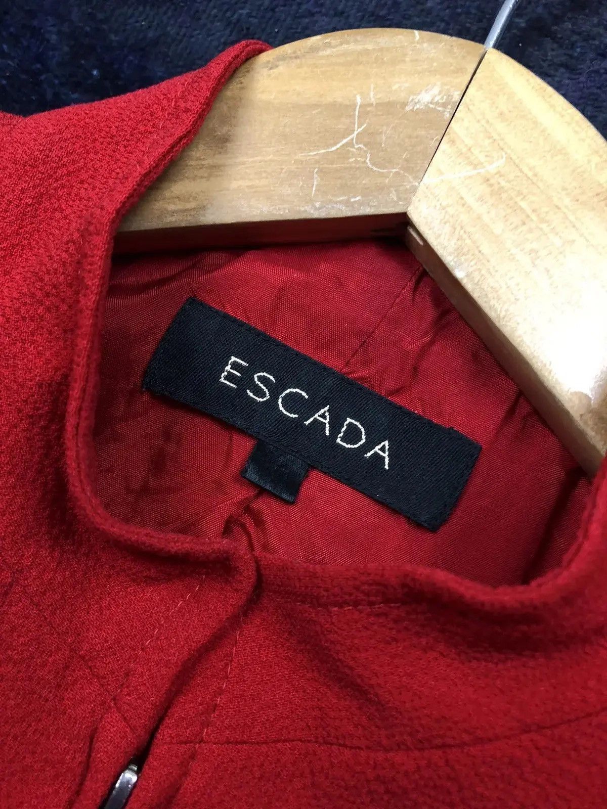 Escada ESCADA Vintage Red Zip Jacket riri Luxury Y2k Streetwear Size S / US 4 / IT 40 - 6 Thumbnail