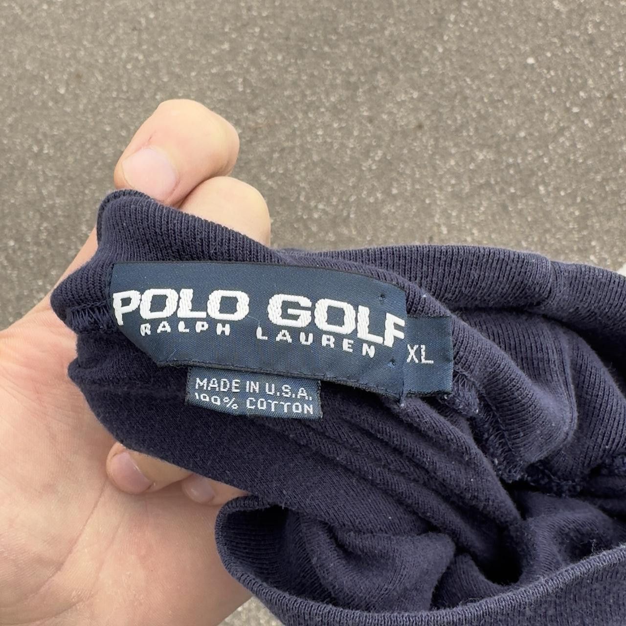 Polo Ralph Lauren × Ralph Lauren × Vintage 90s Polo Ralph Lauren Blue Turtleneck Golf Size US XL / EU 56 / 4 - 3 Thumbnail