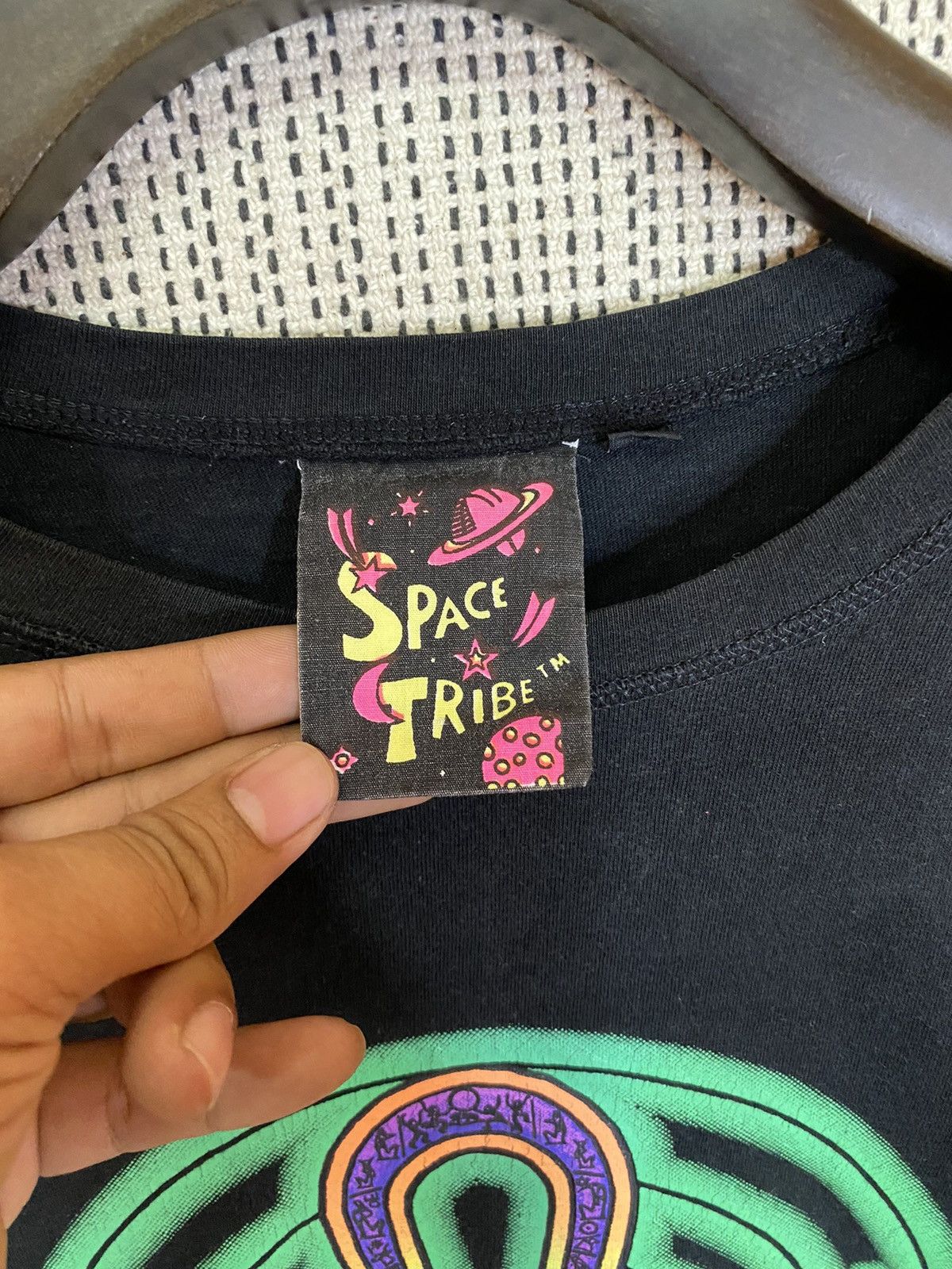Cross Colours × Japanese Brand 🔥space tribe cross tshirt longsleeve hand made in indonesia Size US M / EU 48-50 / 2 - 6 Thumbnail