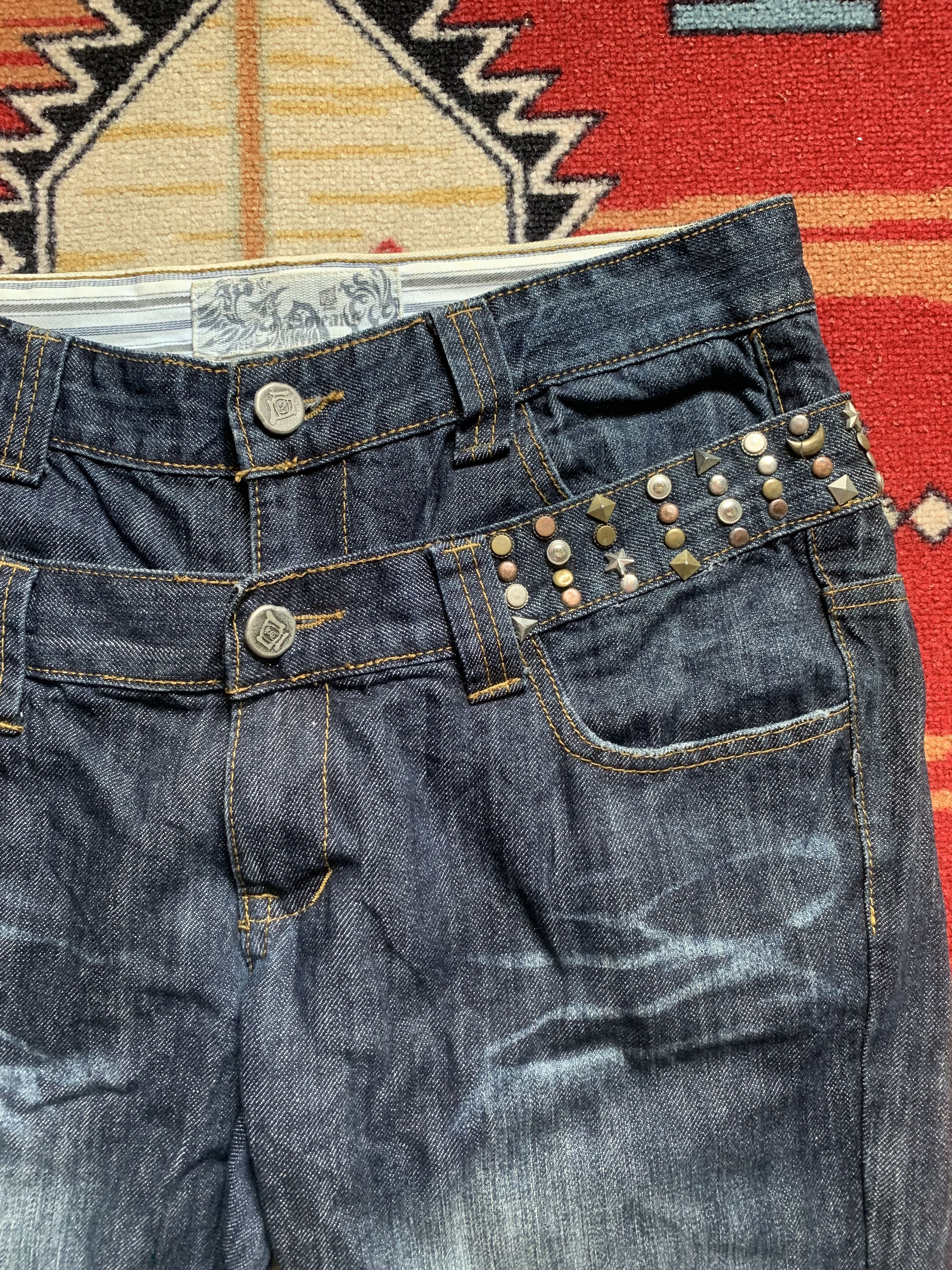Japanese Brand Denim Pants Double Layer Y2k Style Size US 30 / EU 46 - 7 Thumbnail