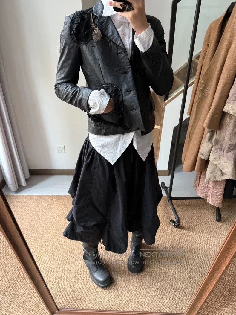 Comme des Garcons Comme des Garcons Heart Patch Leather Blazer. Size US S / EU 44-46 / 1 - 3 Thumbnail