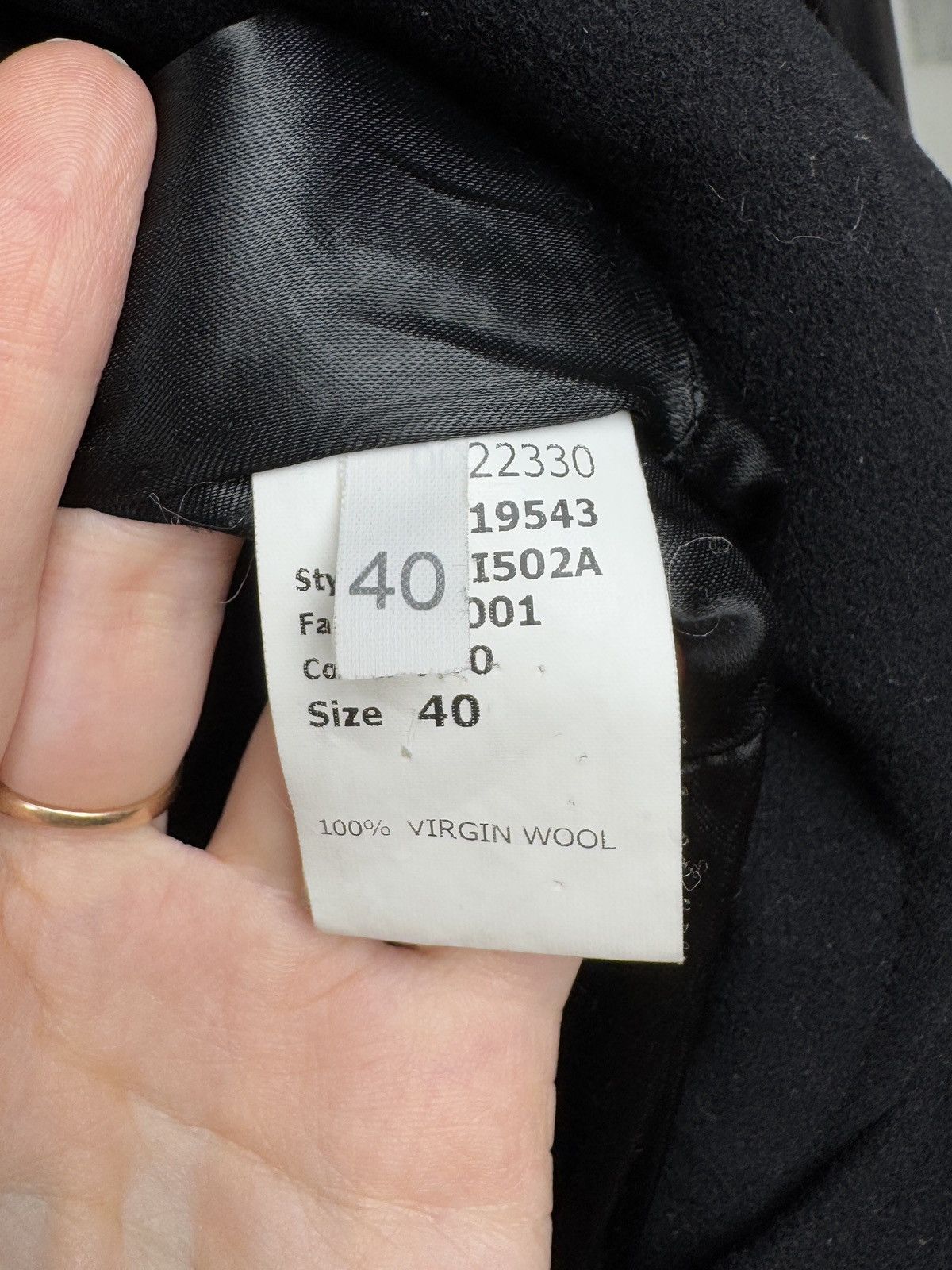 Antonio Berardi Antonio Berardi Virgin Wool Black long asymmetrical coat 40 Size S / US 4 / IT 40 - 12 Thumbnail
