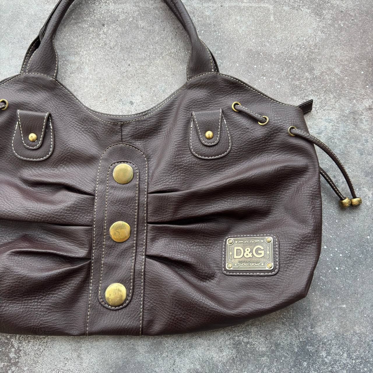 Dolce & Gabbana × Vintage D&G Dolce & Gabbana Vintage Faux Leather Shoulder Bag Size ONE SIZE - 6 Thumbnail