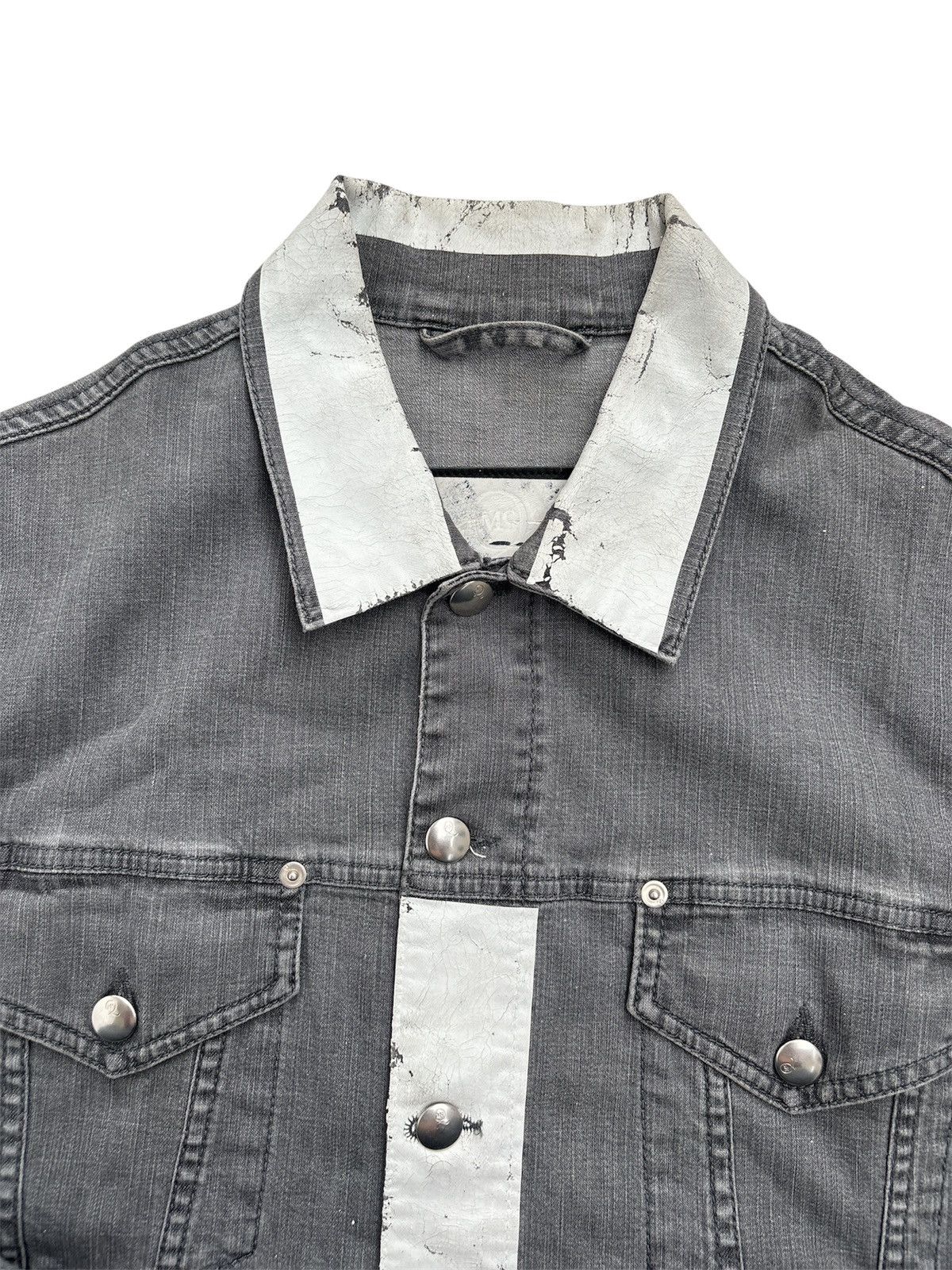 Alexander McQueen SS14 Painted Trucker Denim Jacket Size US M / EU 48-50 / 2 - 2 Thumbnail