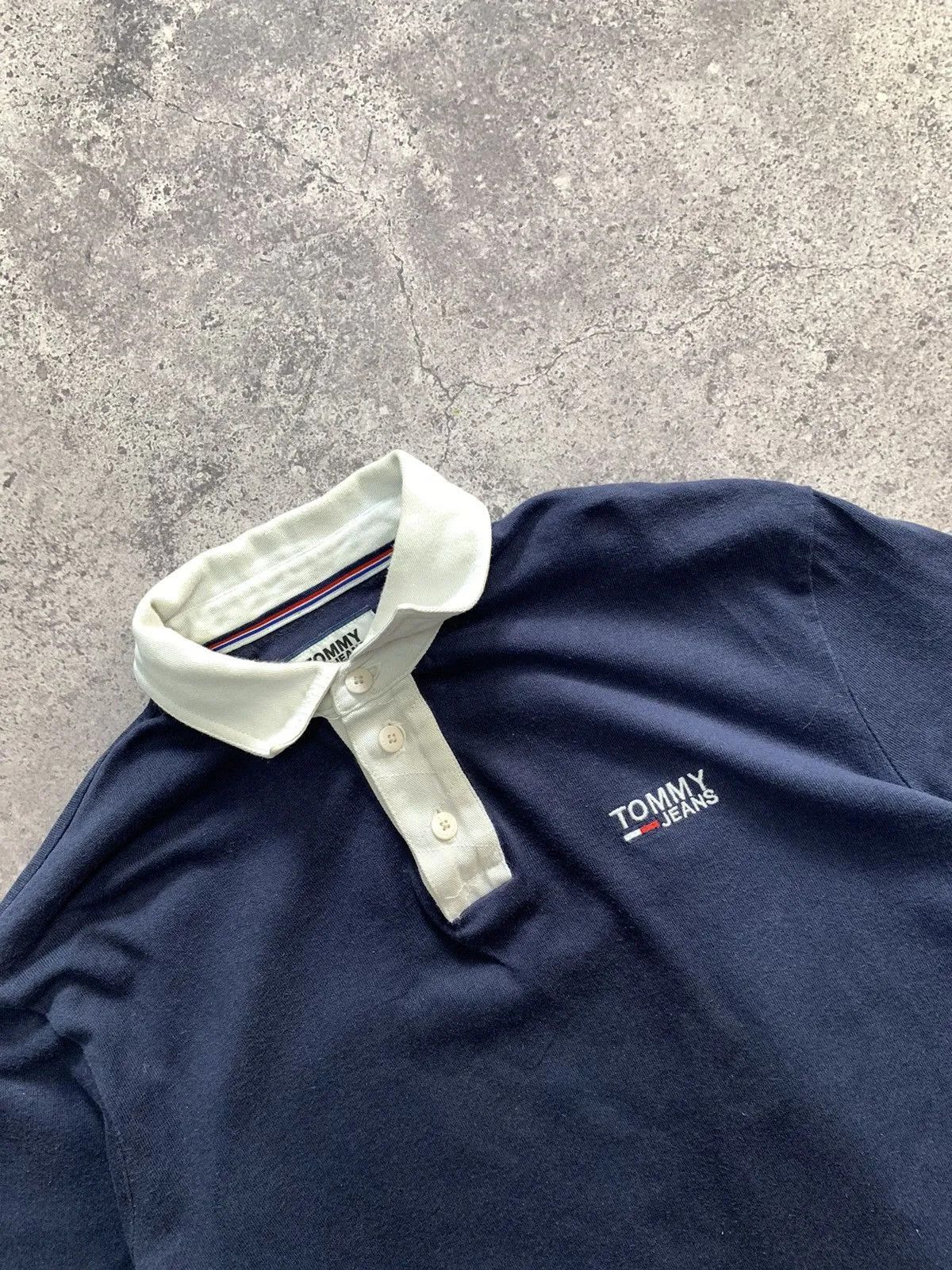 Nike Vintage Tommy Hilfiger Rugby Polo Long Sleeve Y2K Shir Size US S / EU 44-46 / 1 - 5 Thumbnail