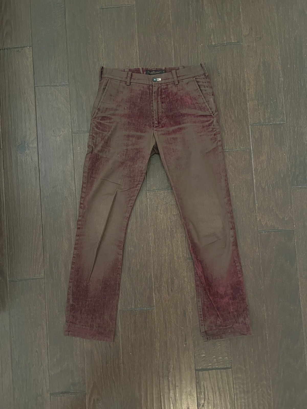 Undercover Archive Undercover Distressed Velvet Trousers Size 27" / US 4 / IT 40 - 1 Thumbnail