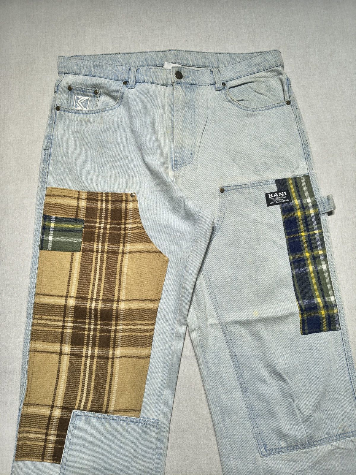Southpole KARL KANI Y2K PATCHWORK CARPENTER PANTS 🪚🪛(021) Size US 36 / EU 52 - 3 Thumbnail