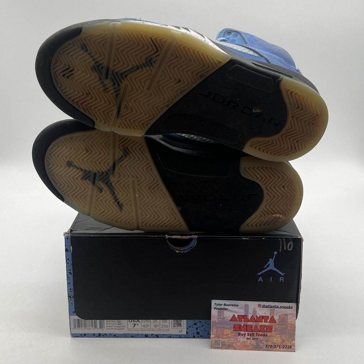 Jordan Brand Air Jordan 5 unc Size US 7.5 / EU 40-41 - 8 Thumbnail