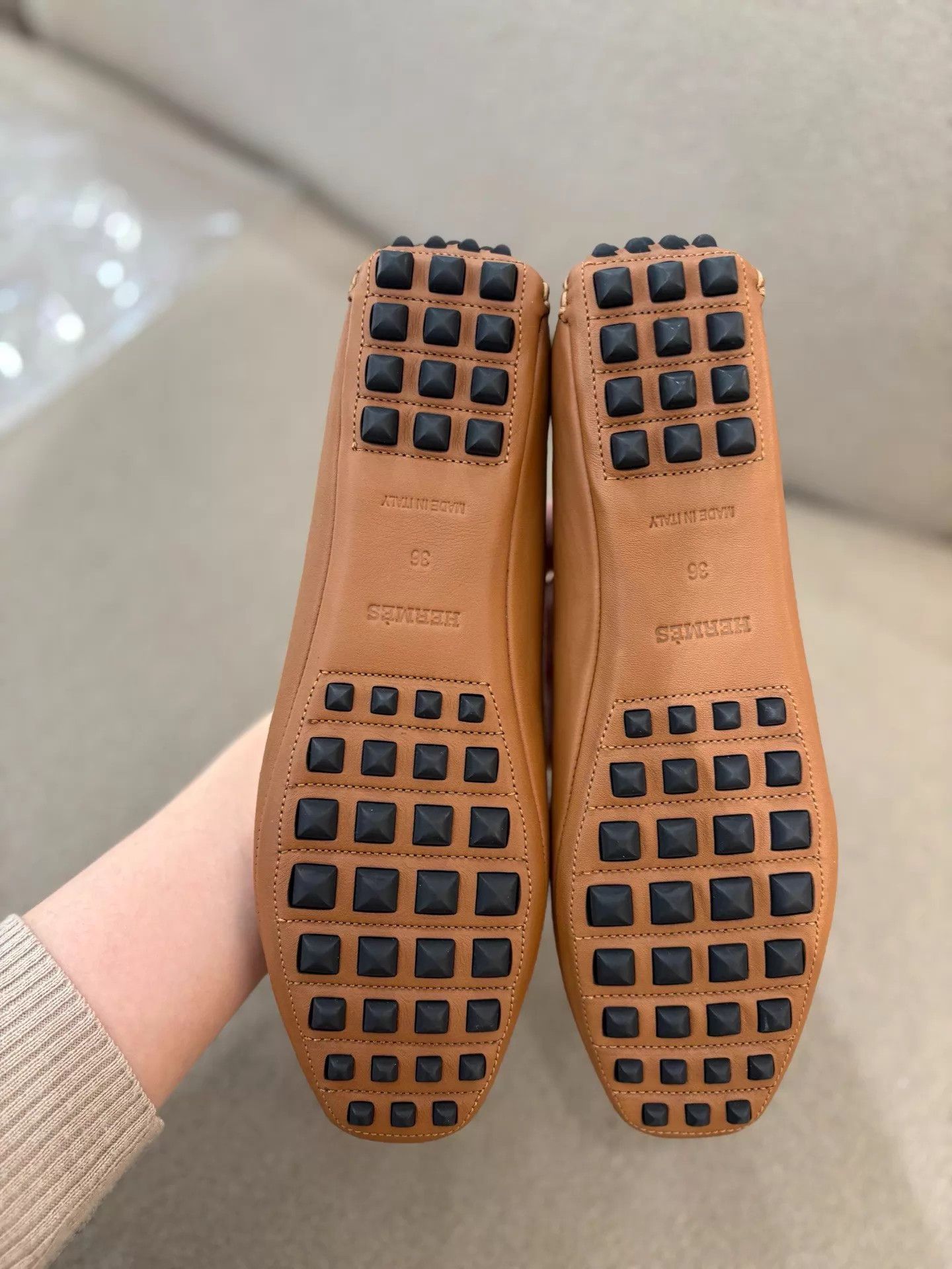 Hermes Hermes Brown New 36 Loafers Size US 5.5 / IT 35.5 - 3 Thumbnail