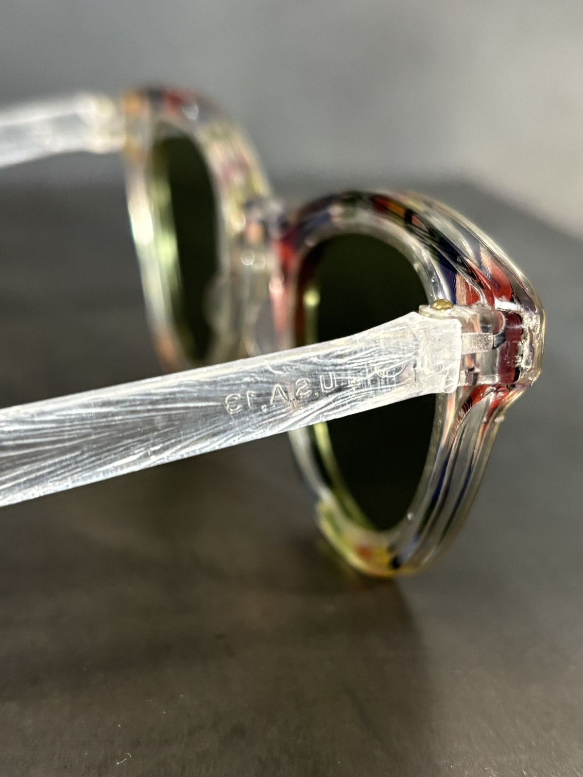 Vintage True Vintage Plaid Sunglasses 1940s 1950s Made in USA AO Size ONE SIZE - 11 Thumbnail