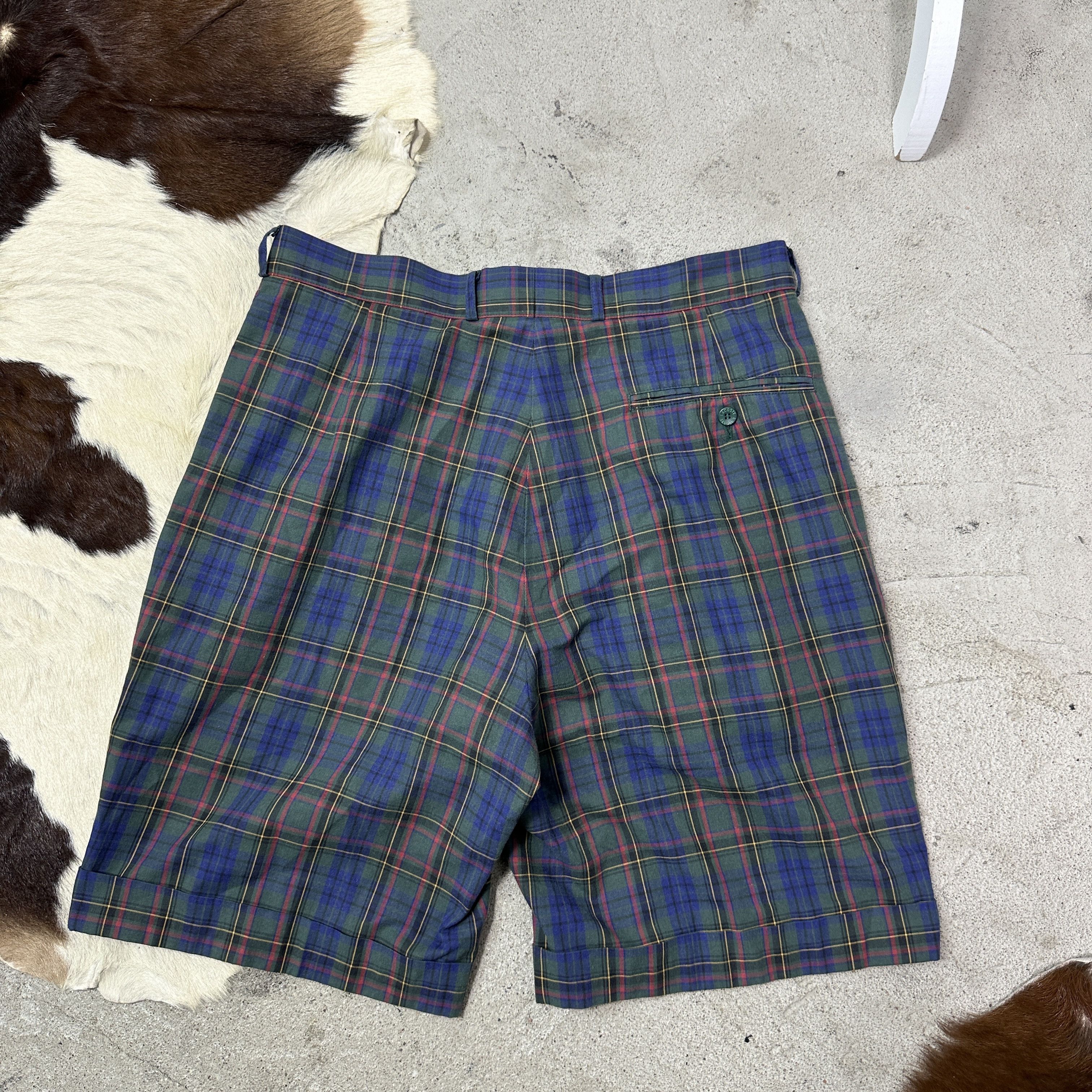 Lacoste Vintage Streetwear Sporty Gingham Lacoste Shorts Y2K Size US 33 - 5 Thumbnail