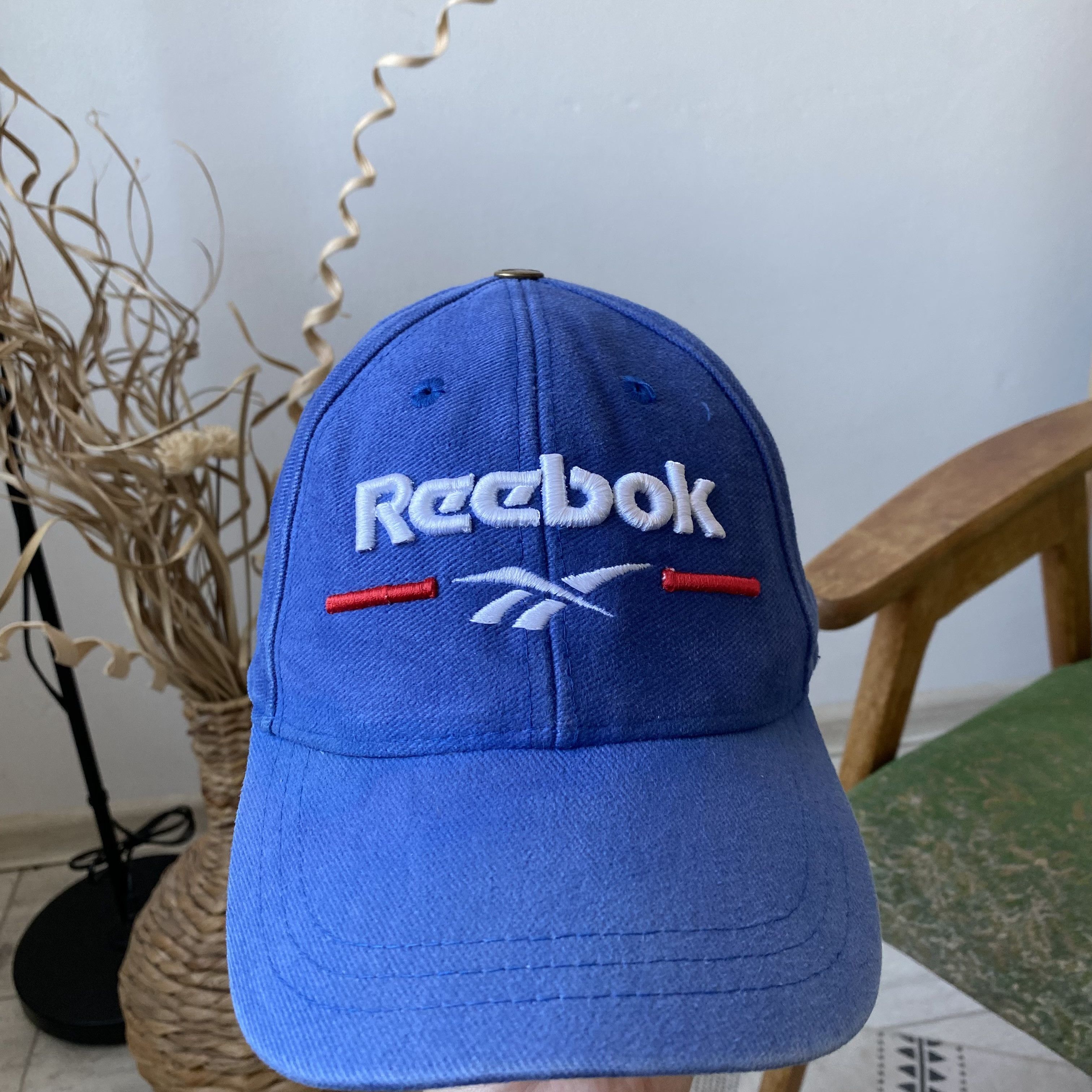 Reebok 🧢 Vintage 90s Reebok cap big logo Dad hat Streetwear Size ONE SIZE - 3 Thumbnail