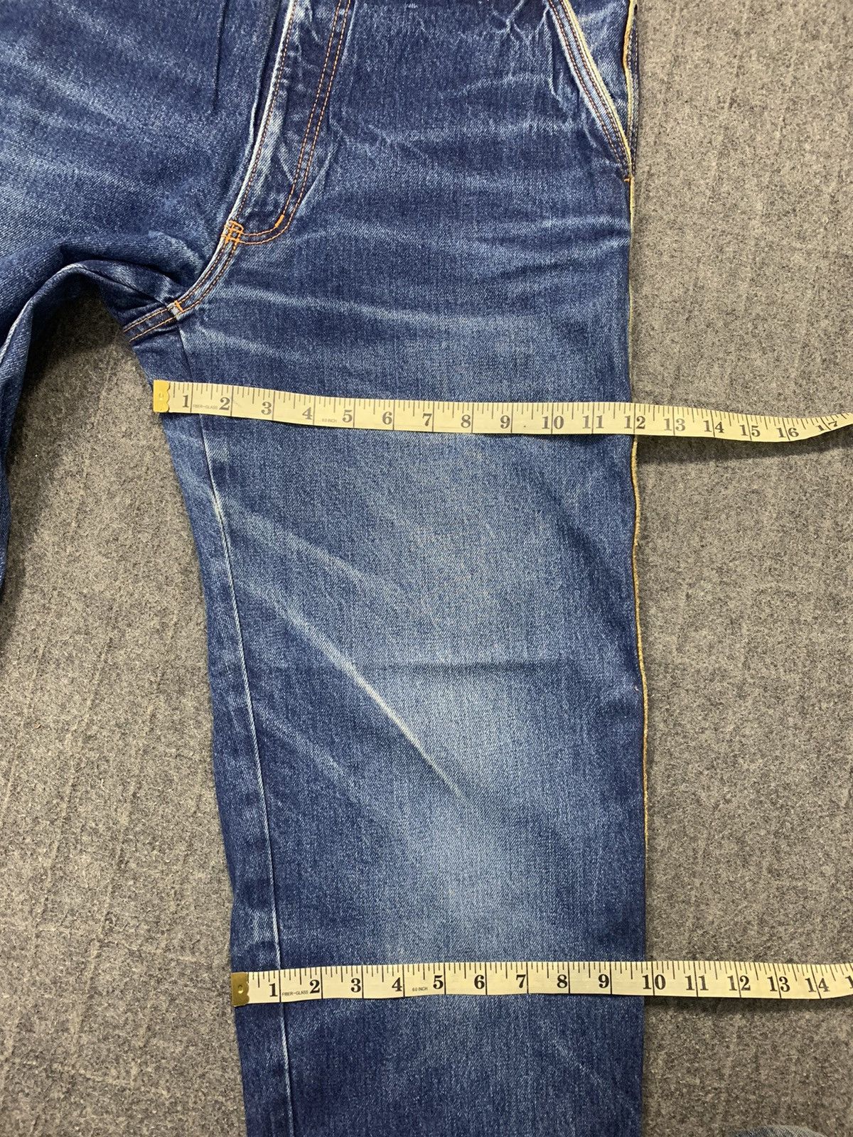 Designer 90s Santa Fe Indigo Denim Jeans Embroidery Logo Back Pocket Size US 32 / EU 48 - 14 Thumbnail