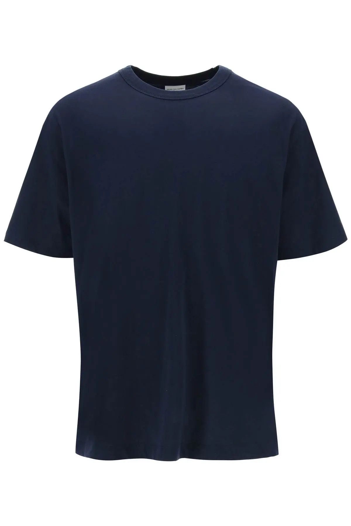 image of Dries Van Noten O1S22I1N0224 Herr Oversized Classic T-Shirt In Blue, Men's (Size Small)