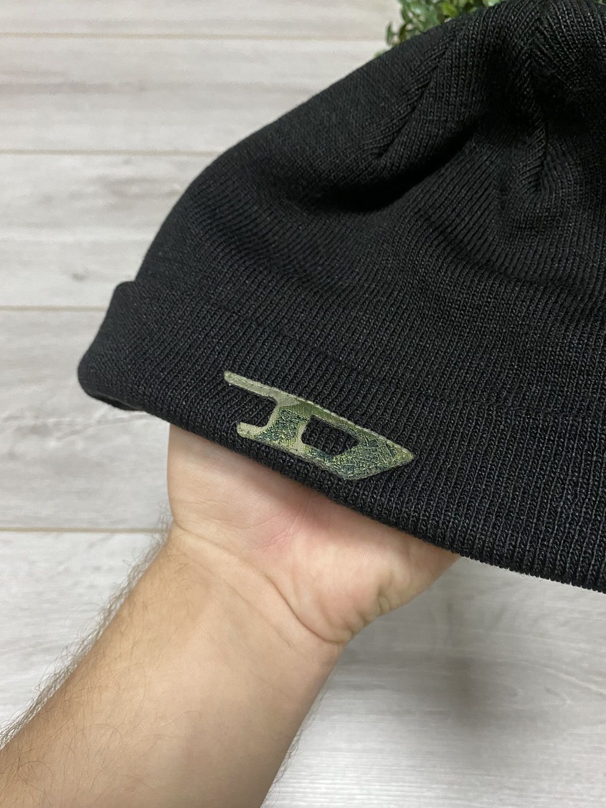 Diesel Diesel camo D logo beanie hat Size ONE SIZE - 2 Thumbnail