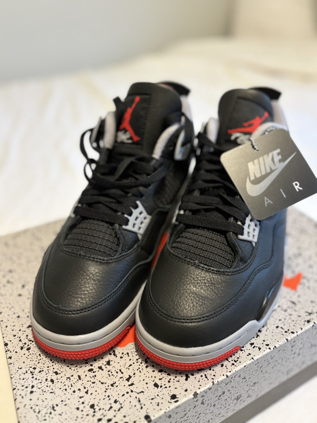 Jordan Brand Nike Air Jordan 4 Retro Bred Reimagined Size US 10 / EU 43 - 1 Thumbnail