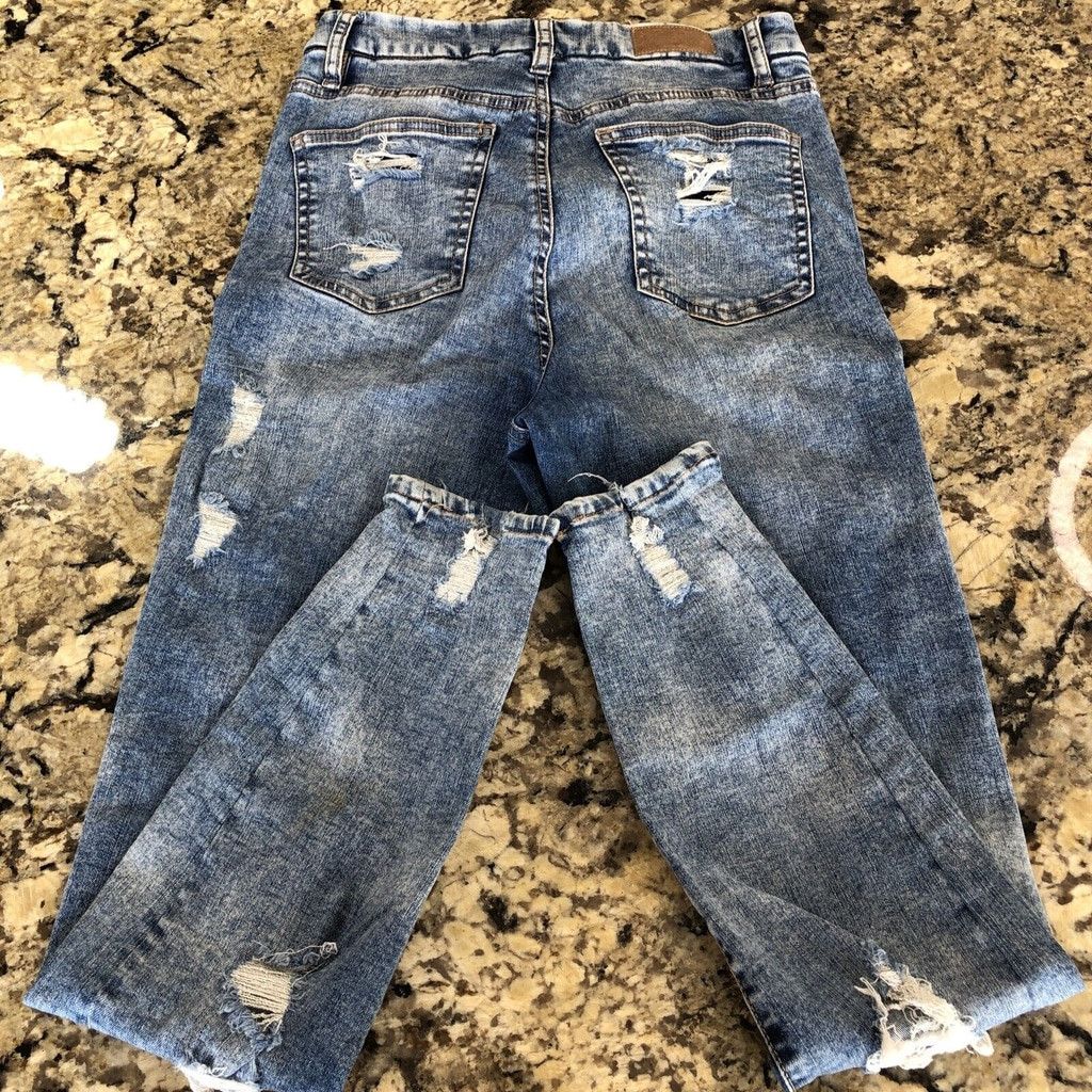Other Bluenotes Women’s Denim Super High Rise Jegging Rips Grunge Size 26" / US 2 / IT 38 - 9 Thumbnail