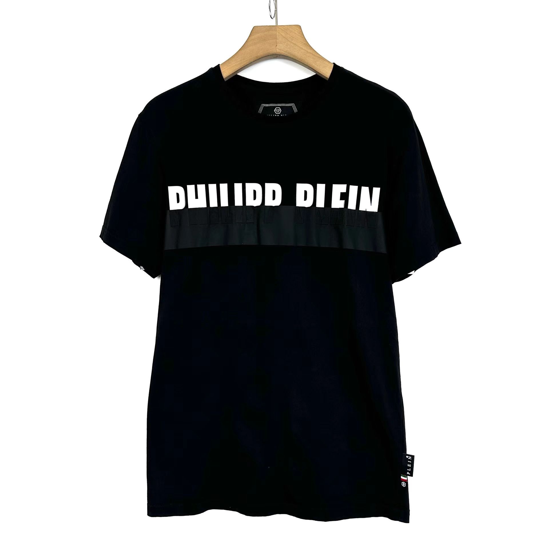 Philipp Plein PHILIPP PLEIN Contrast Logo Short Sleeve K12 Size US S / EU 44-46 / 1 - 1 Thumbnail