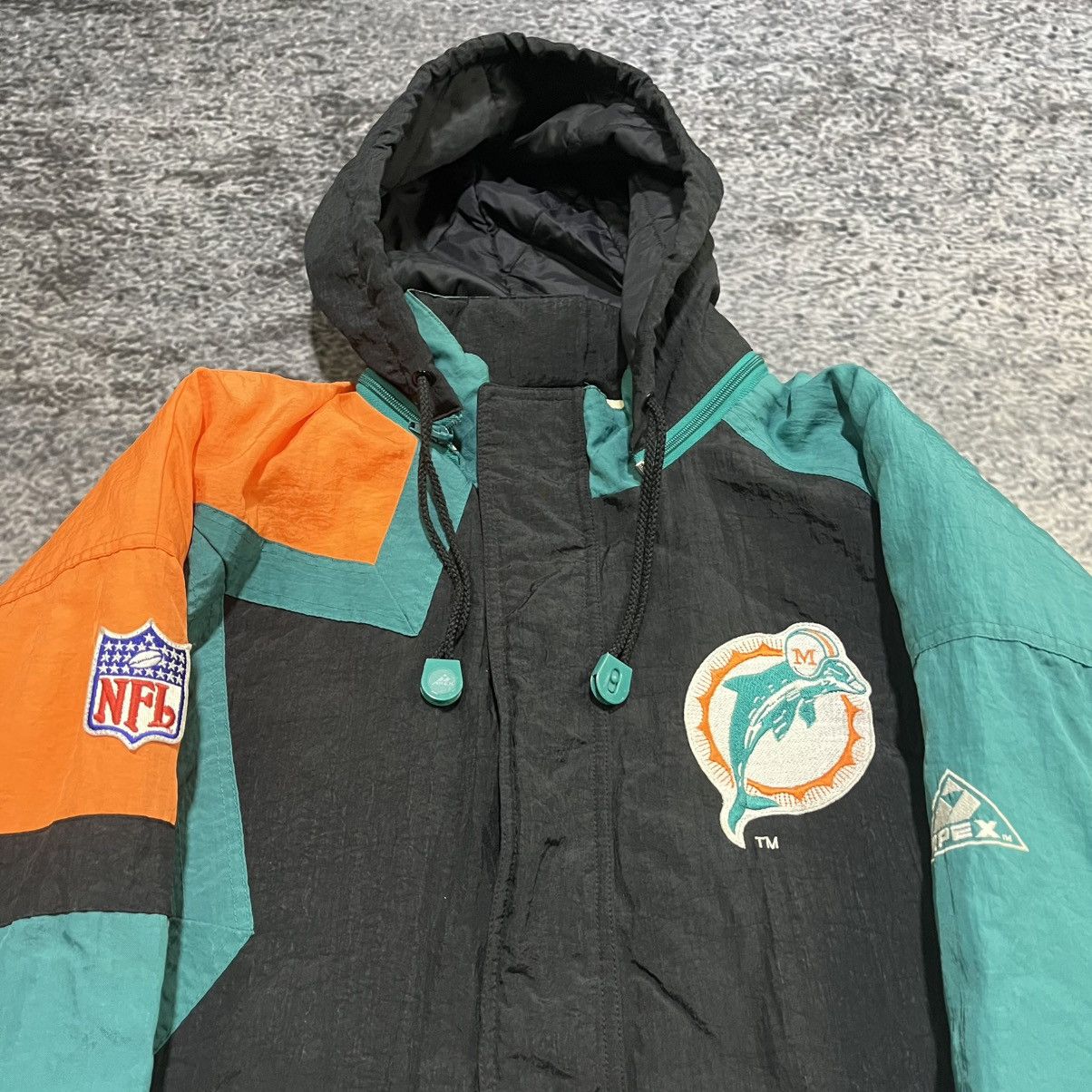 Apex One Vintage 90s Miami Dolphins Apex One NFL Puffer Jacket XL Size US XL / EU 56 / 4 - 5 Thumbnail