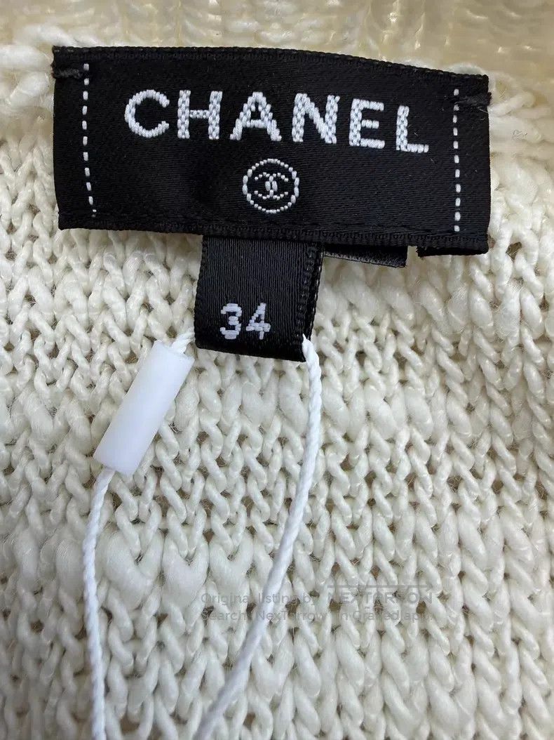 Chanel Chanel High-end handicraft white vest Size XXS / US 00 / IT 34 - 3 Thumbnail