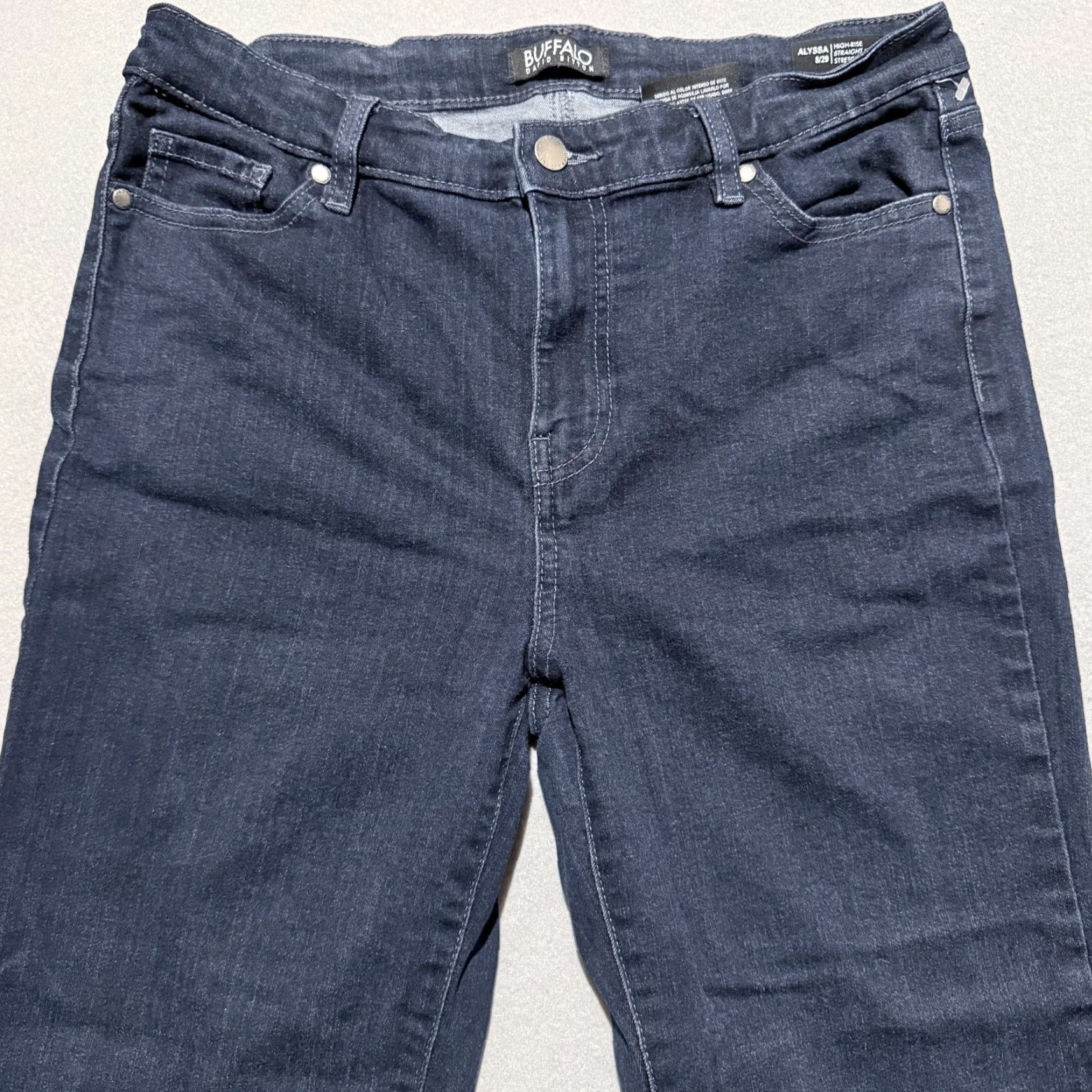 Buffalo David Bitton Buffalo David Bitton Alyssa Straight Leg Jeans Women's Blue Denim Stretch - 8 Size 30" / US 8 / IT 44 - 3 Thumbnail