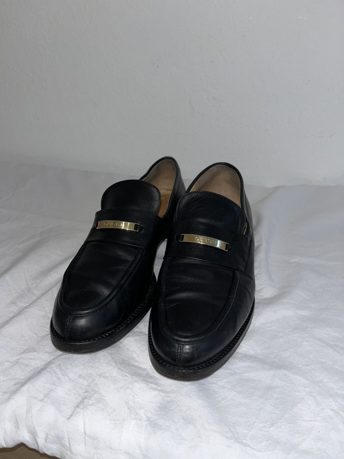 Gucci Black Leather Gucci Loafers Size US 8.5 / IT 38.5 - 3 Thumbnail