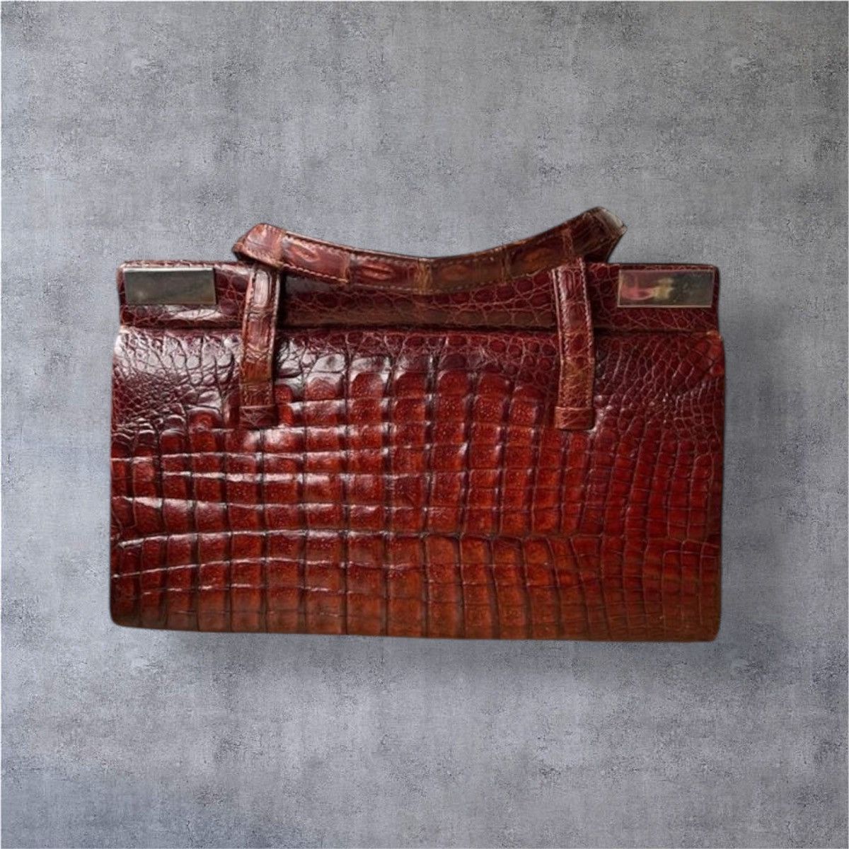 Other The Genuine leather burgundy crocodile clutch bag Size ONE SIZE - 1 Thumbnail
