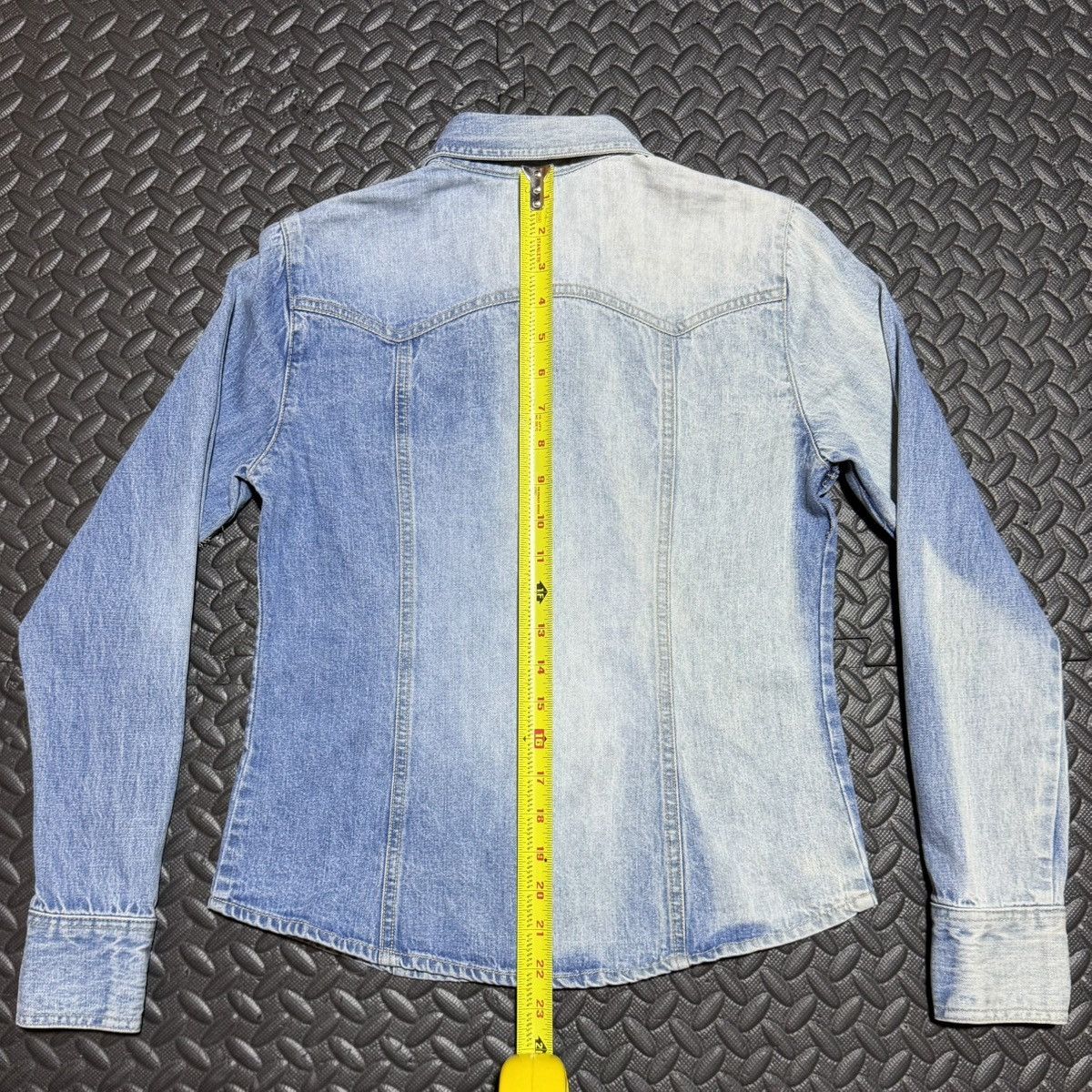 Gap GAP Pearl Snap Denim Button Down Shirt Western Ombre XS Size XS / US 0-2 / IT 36-38 - 12 Thumbnail