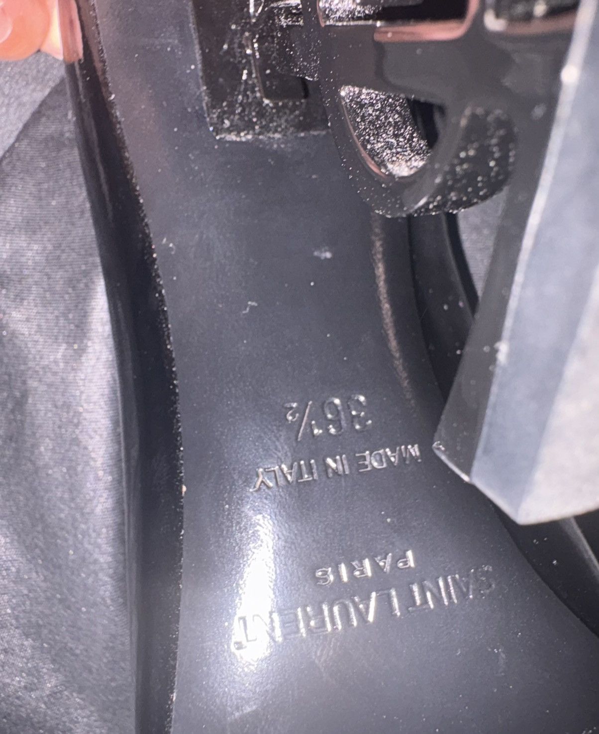 Saint Laurent Paris Saint Laurent Opyum Heels Black Patent, Size US 6.5 / IT 36.5 - 4 Thumbnail