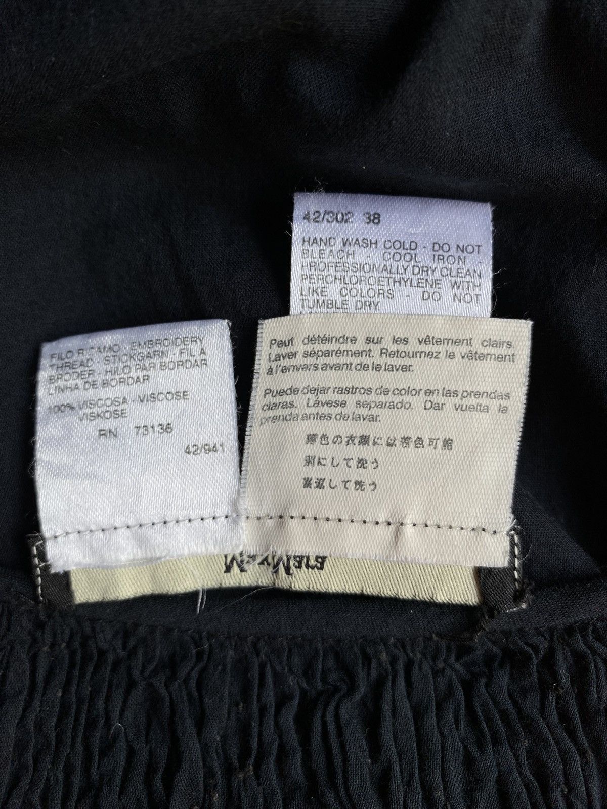 Max Mara MaxMara Black Embroidered Floral Blouse Size S / US 4 / IT 40 - 13 Thumbnail