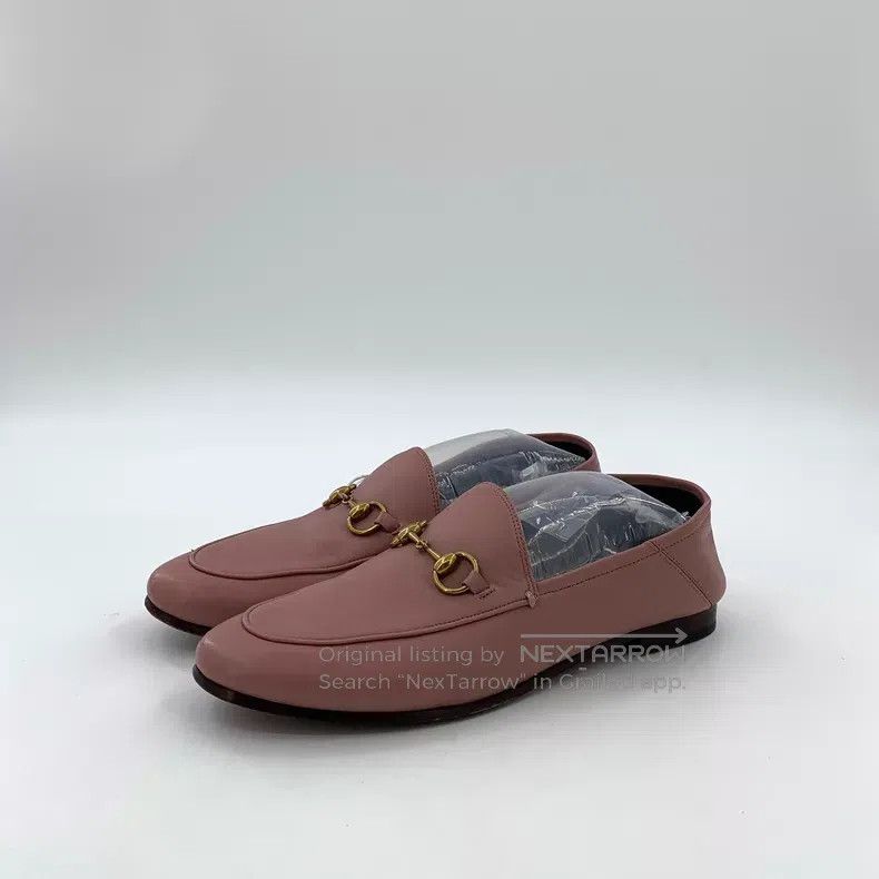 Gucci Gucci Pink horse buckle casual flat single shoes lofers Size US 6 / IT 36 - 1 Thumbnail