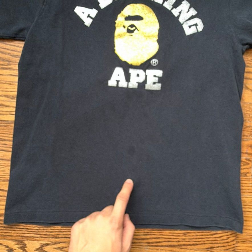 Bape vintage single stitch bedazzled A BATHING APE Yellow Head Size US S / EU 44-46 / 1 - 6 Thumbnail